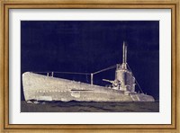 Blueprint Submarine II Fine Art Print