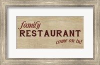 Family Restaurant Fine Art Print