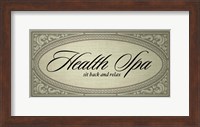 Health Spa Sit Back and Relax Fine Art Print