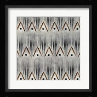 Grey Tribal I Framed Print