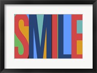 Smile Framed Print