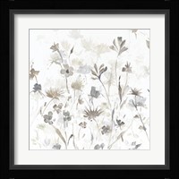 Garden Shadows IV on White Framed Print
