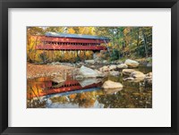 Swift River Covered Bridge Framed Print