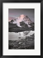 Mount Robson BW with Color Fine Art Print