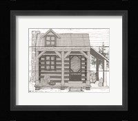 Fall Cabin II Framed Print