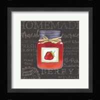 Canning Kitchen I black Framed Print