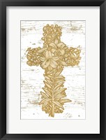 Holiday Cross I Framed Print