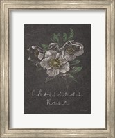 Chalkboard Christmas Greenery III Fine Art Print