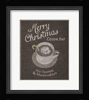 Chalkboard Christmas Signs IV Framed Print