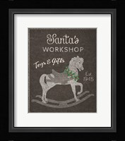 Chalkboard Christmas Signs I Framed Print