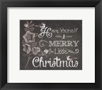 Chalkboard Christmas Sayings V Fine Art Print
