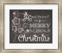 Chalkboard Christmas Sayings V Fine Art Print