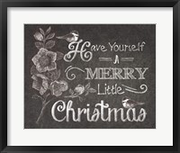 Chalkboard Christmas Sayings V Fine Art Print