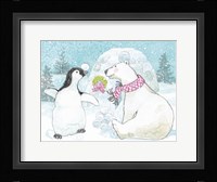 Polar Cap Friends II Framed Print