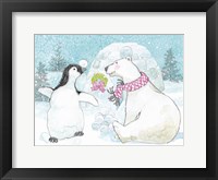 Polar Cap Friends II Framed Print