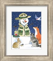 Lodge Snowmen III Fine Art Print