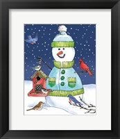Lodge Snowmen II Fine Art Print