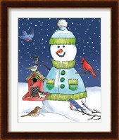 Lodge Snowmen II Fine Art Print