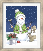 Lodge Snowmen I Fine Art Print
