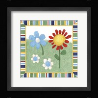 Americana Garden II With Border Framed Print