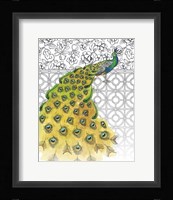 Garden Peacocks I Framed Print