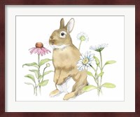 Wildflower Bunnies IV Crop Fine Art Print