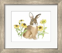 Wildflower Bunnies III Fine Art Print