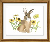 Wildflower Bunnies III Fine Art Print