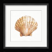 Golden Treasures VIII on White Framed Print
