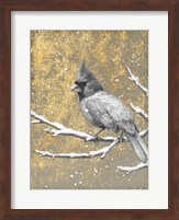 Winter Birds Cardinal Neutral Fine Art Print