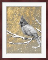 Winter Birds Cardinal Neutral Fine Art Print