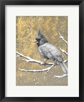 Winter Birds Cardinal Neutral Framed Print