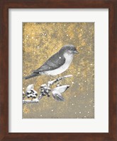 Winter Birds Bluebird Neutral Fine Art Print