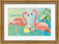 Island Time Flamingo I Fine Art Print