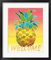 Island Time Pineapples V Framed Print