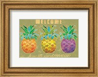 Island Time Pineapples Welcome Fine Art Print