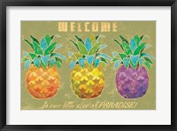 Island Time Pineapples Welcome Fine Art Print