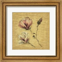 Magnolia Blossom on Gold Fine Art Print