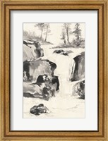 Sumi Waterfall II Fine Art Print