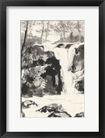 Sumi Waterfall III Framed Print