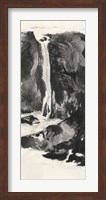 Sumi Waterfall View I Fine Art Print
