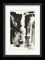 Sumi Waterfall View IV Framed Print