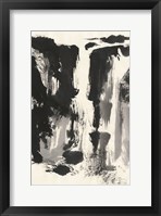Sumi Waterfall View IV Framed Print