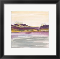 Purple Rock Dawn I Gold Fine Art Print