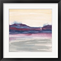 Purple Rock Dawn I Framed Print