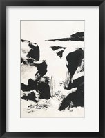 Sumi Waterfall VI Framed Print