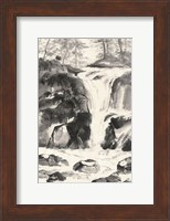 Sumi Waterfall IV Fine Art Print