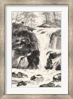 Sumi Waterfall IV Fine Art Print