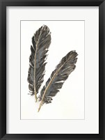 Gold Feathers IV Framed Print