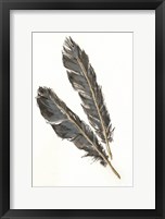Gold Feathers III Framed Print